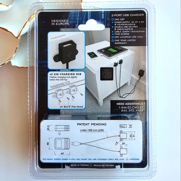 2 Port USB Charger EZ Collection Intelligent Charging System 4 FD-B NEW Sealed - Picture 6 of 9